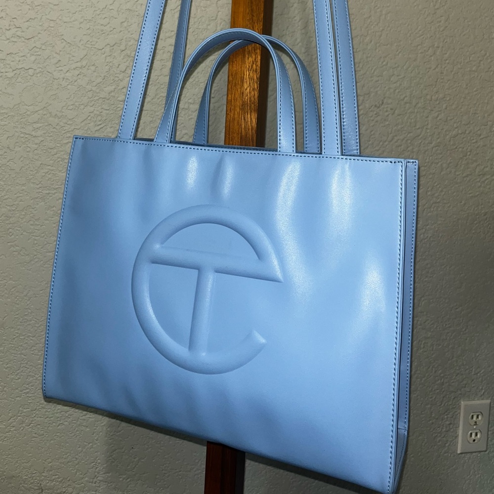 Meduim Telfar Pool Blue Bag. New to lightly used condition. Comes with dustbag